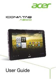 Acer Iconia Tab A 200 manual. Camera Instructions.